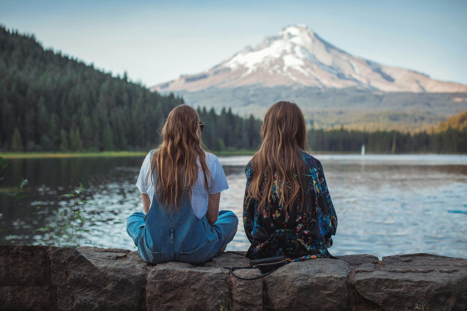 Volunteers serving together outdoors